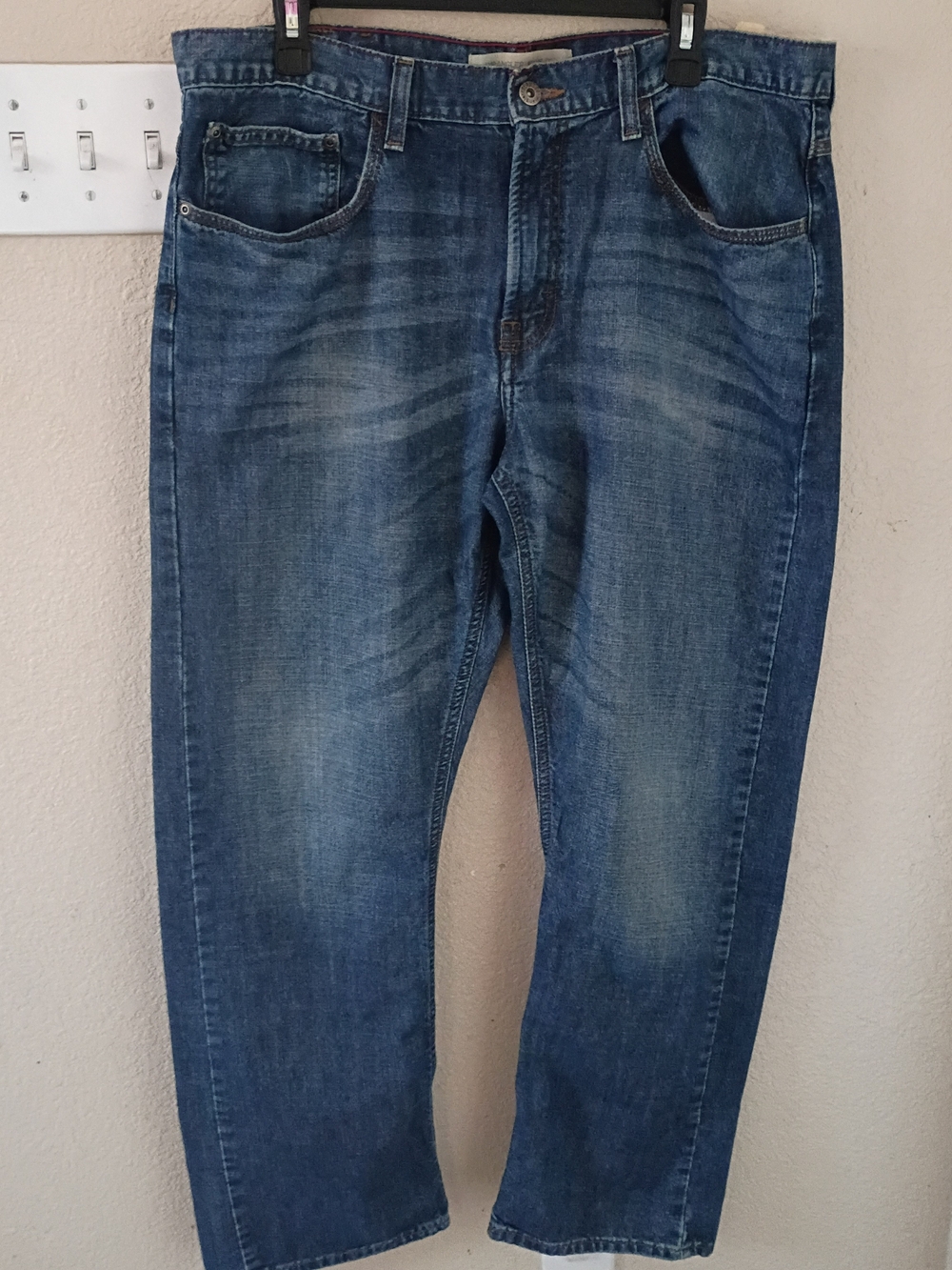 Wrangler Straight Leg Blue Denim Pants